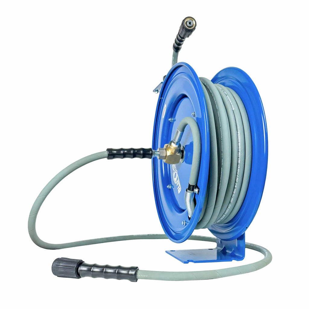 BluShield Rubber Pressure Washer Hose Reel 1/4" x 100'