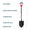 Gemplers Sawtooth Round Point Shovel with D-Grip