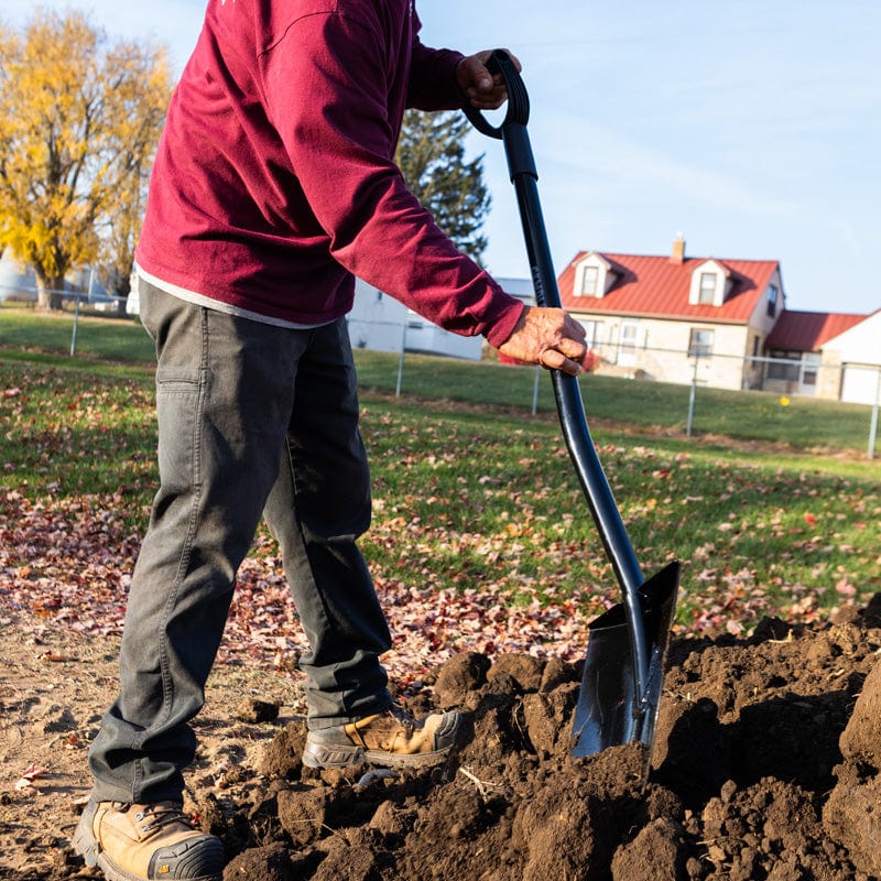 Gemplers All-Steel Round Point Shovel with D-Grip Handle