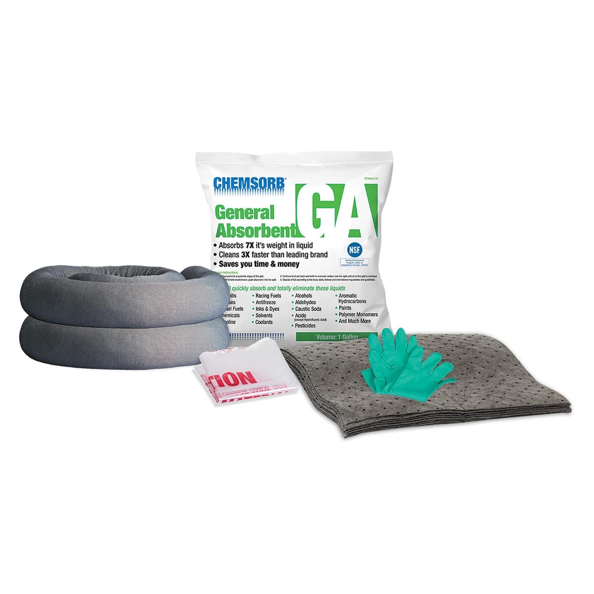 thumbnail image 2 of 1 Gal. Bag, SP30GA-L1B, Universal Absorbent, Light Weight Spill 2 of 9