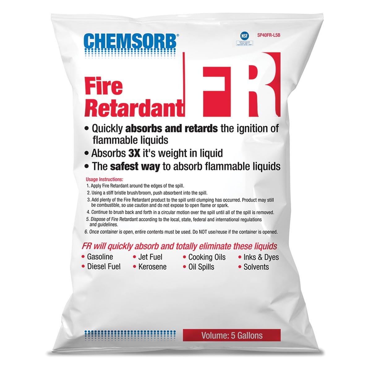 CHEMSORB™ FR - Flammable Liquid Retardant Absorbent