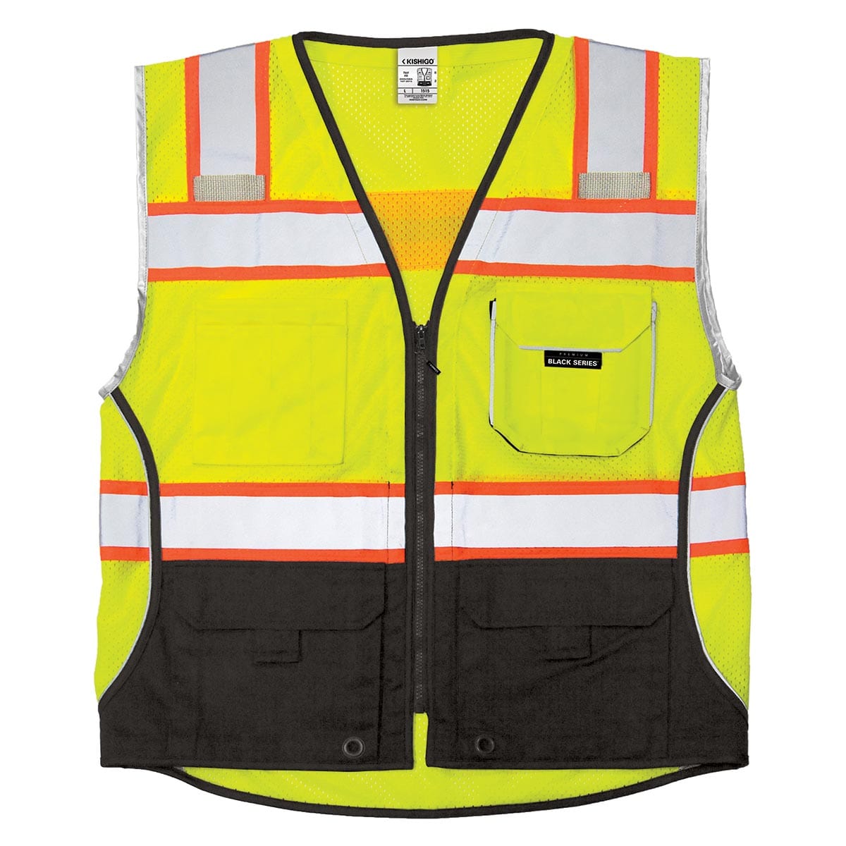 Kishigo Black Series Black Bottom Safety Vest | Gemplers