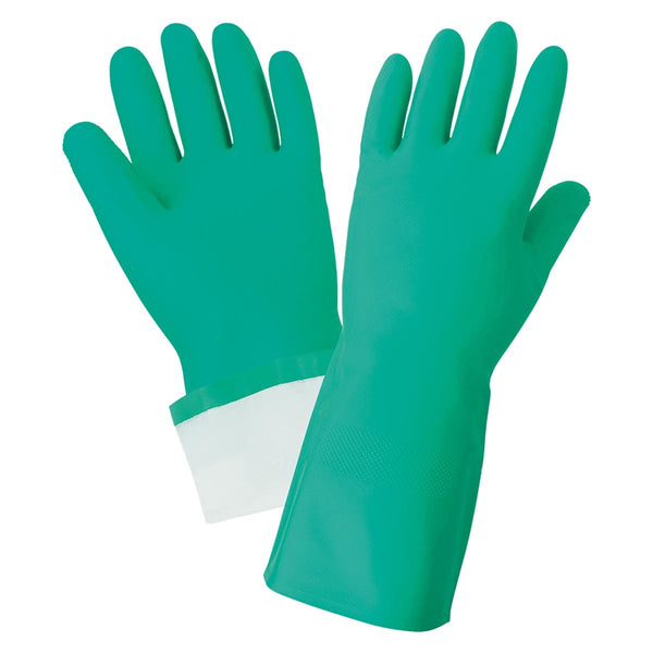 FrogWear® Flock-Lined 15-mil Chemical Resistant Nitrile Gloves