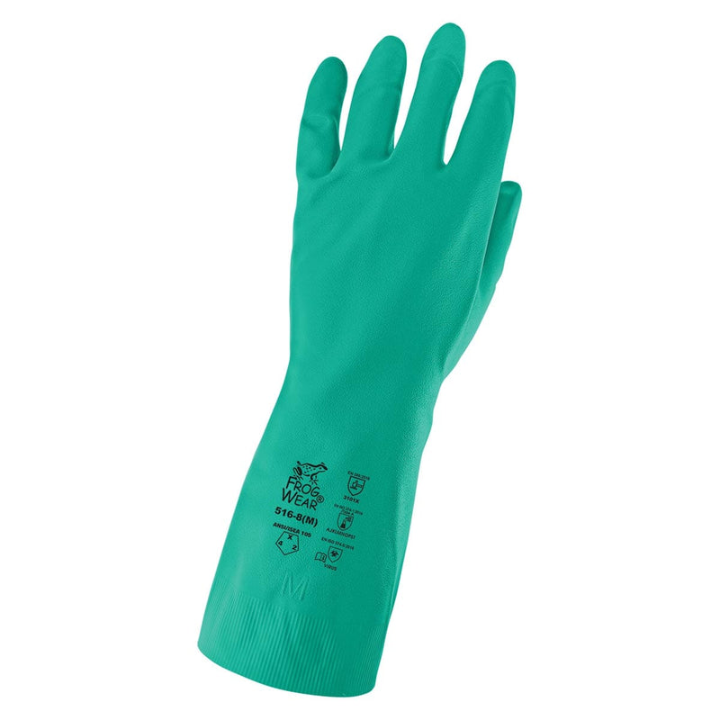 FrogWear® 16-mil Nitrile Glove with Bisque Grip Finish - 516