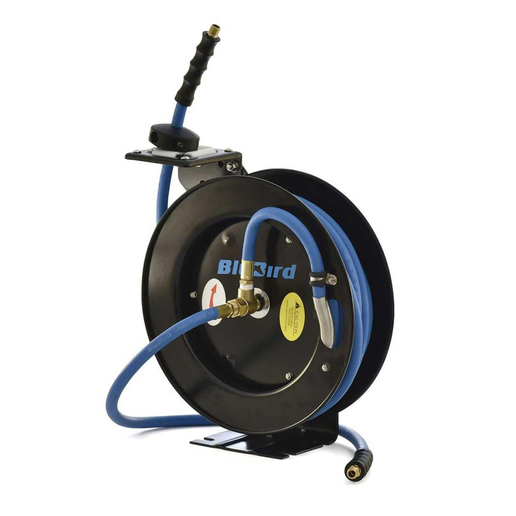 BluBird Rubber Air Hose Reel Heavy Duty Single Arm Assembly