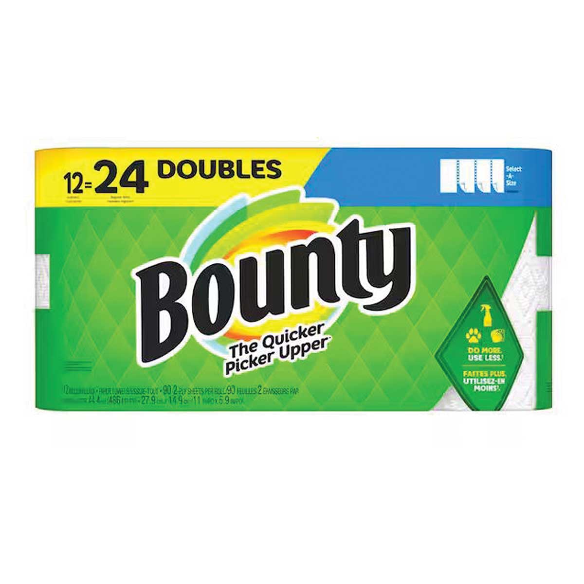 Bounty Select-A-Size Paper Towels | 12 Double Rolls