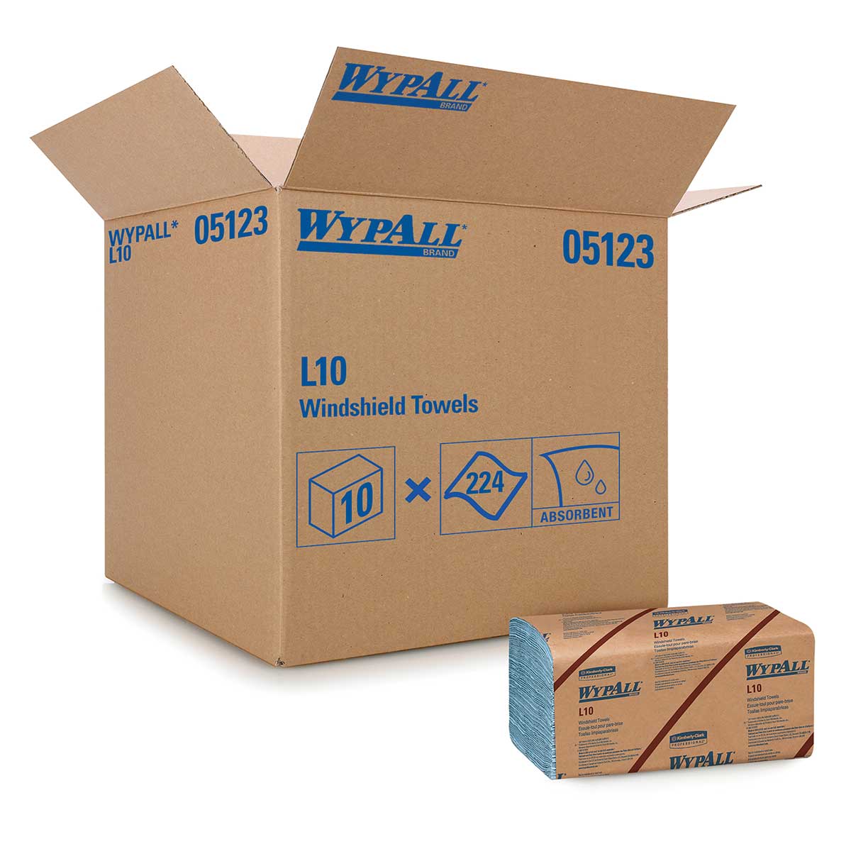 WypAll L10 Windshield Towels | 10 Pack