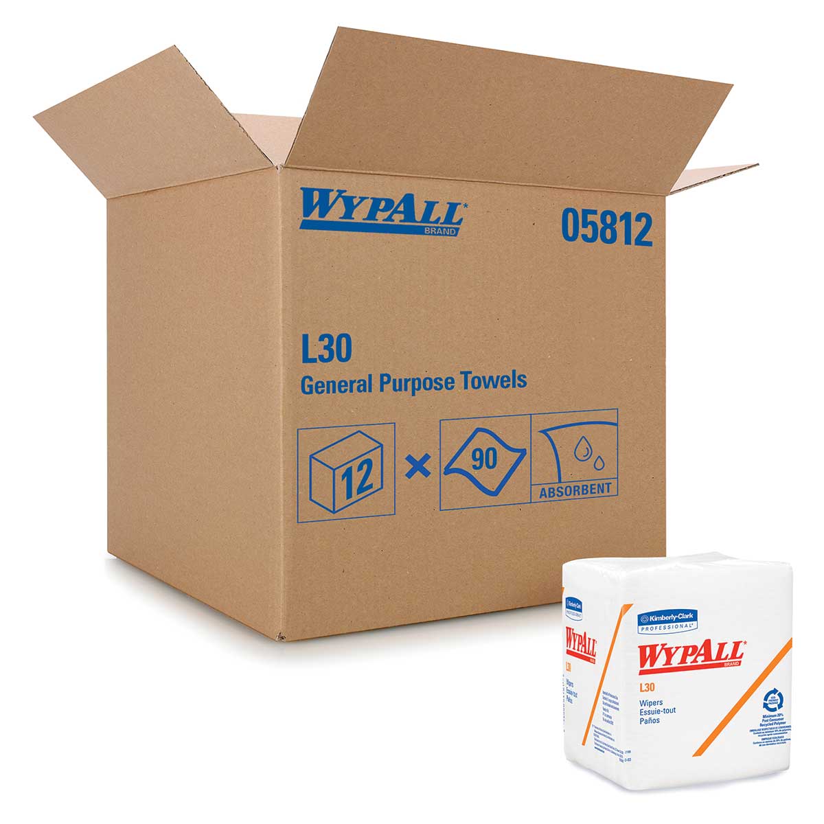 WypAll L30 Cleaning Towels | 12 Pack