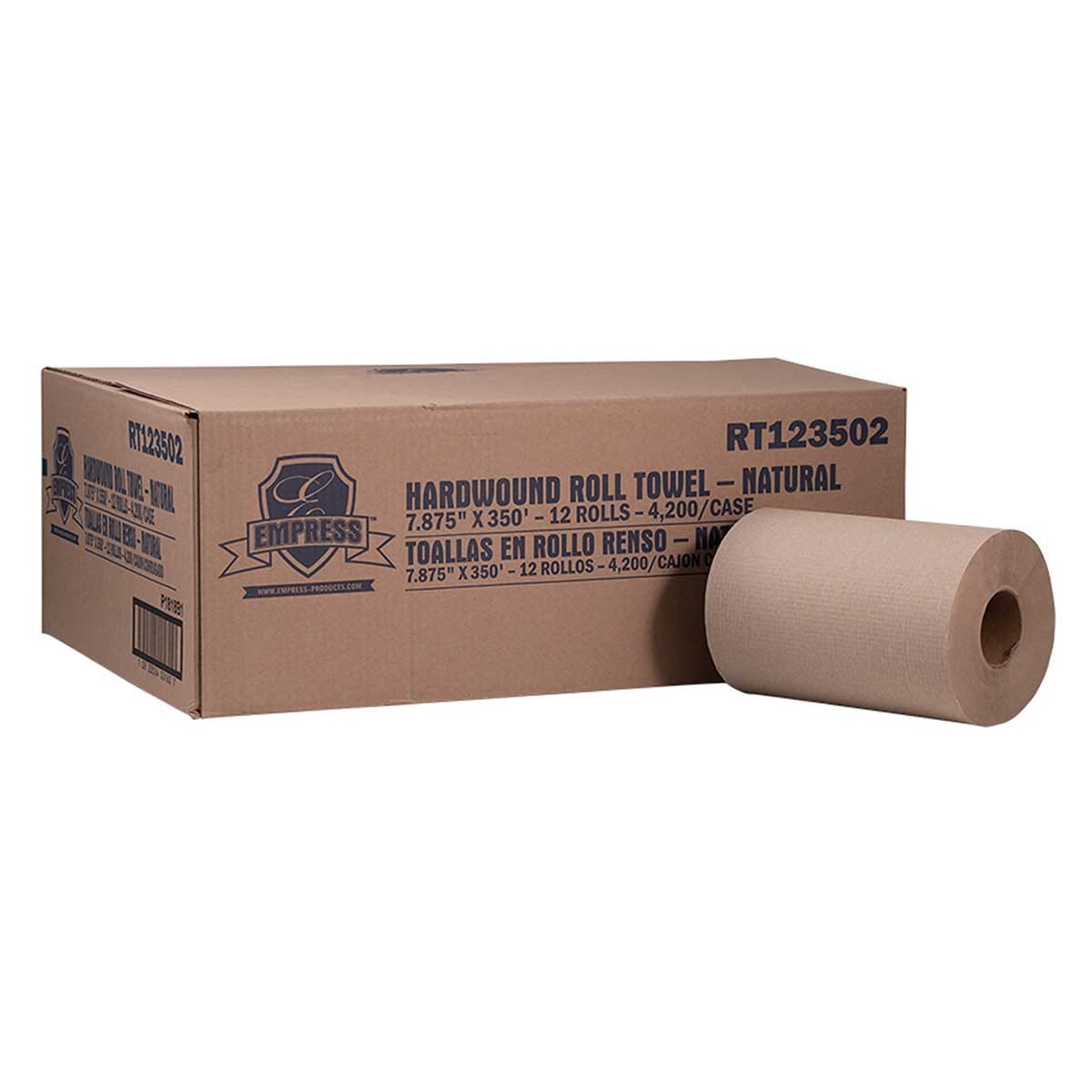 Empress Natural Hardwound Towel | 12 Rolls