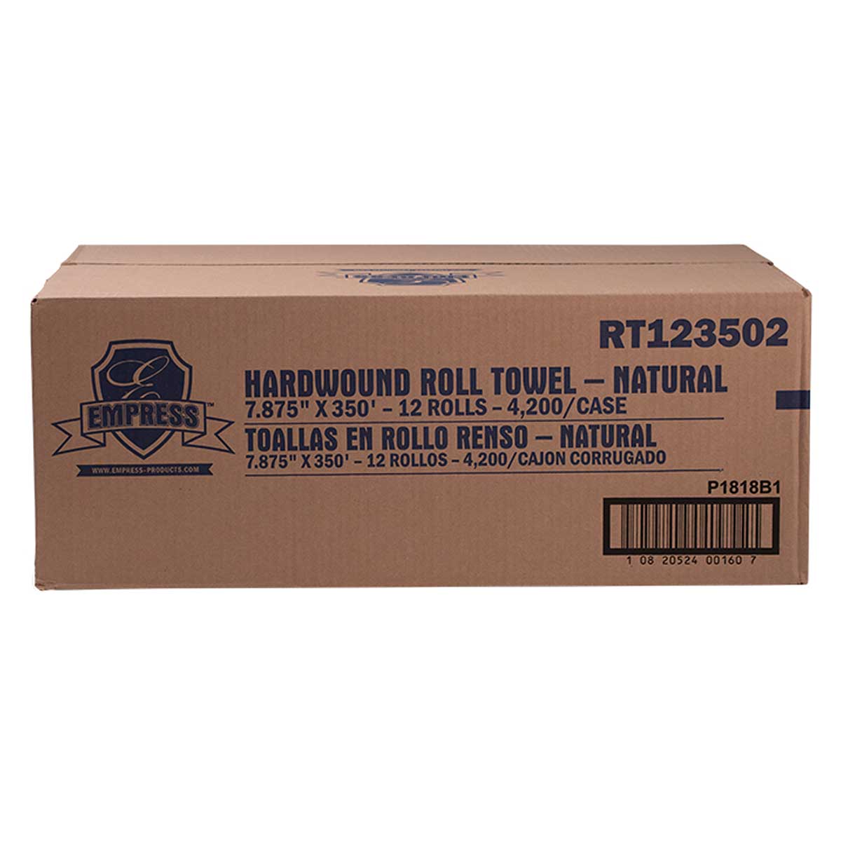 Empress Natural Hardwound Towel | 12 Rolls