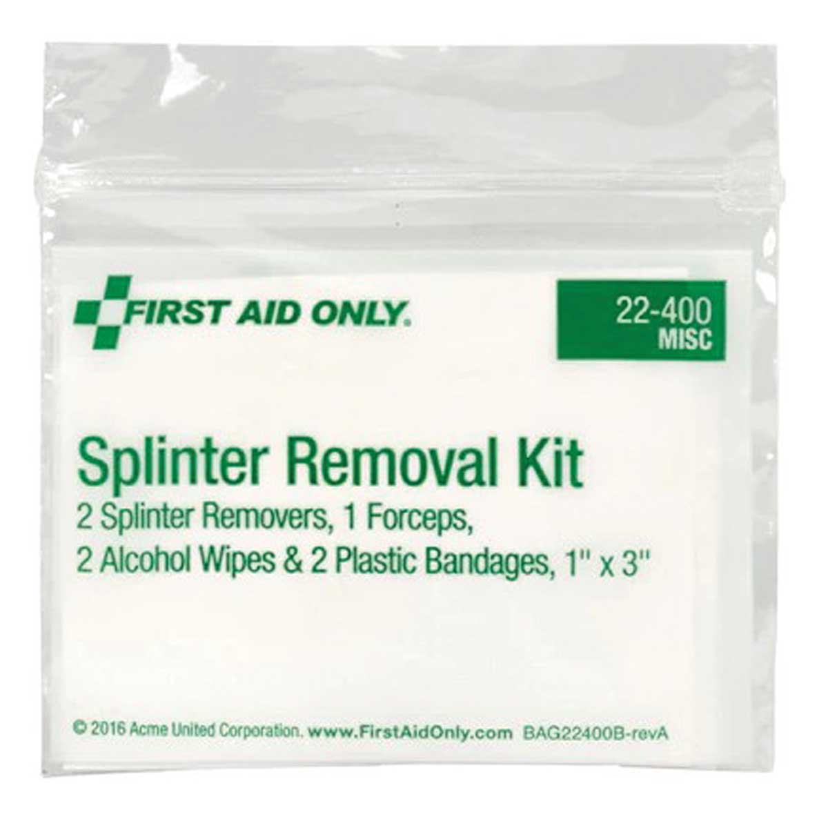 First Aid Only Splinter Removal Kit