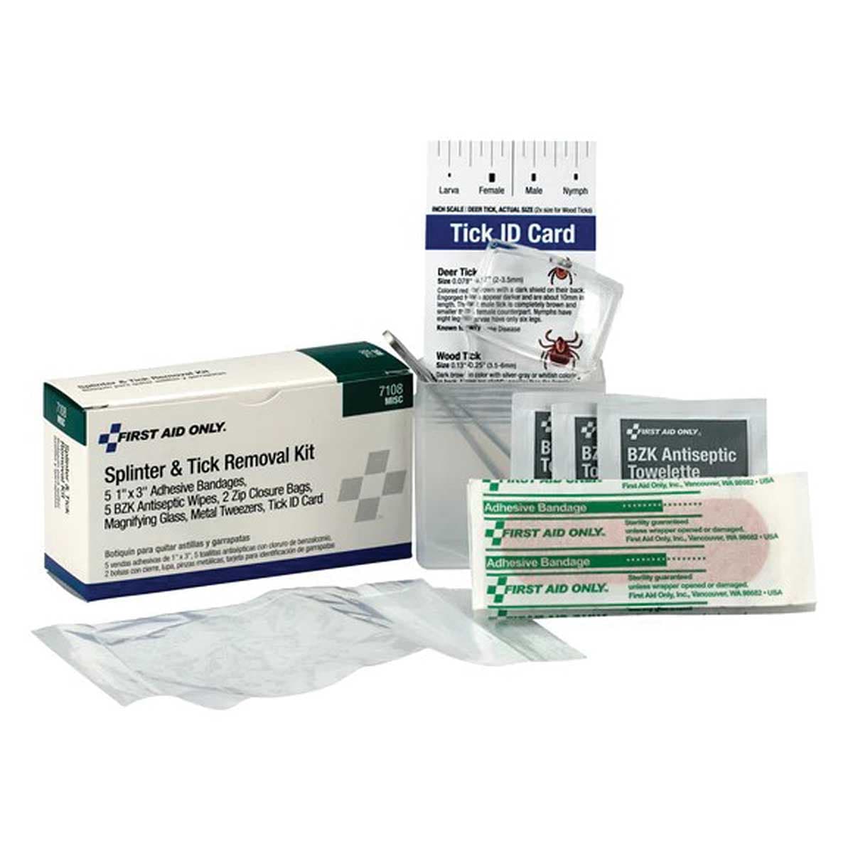 First Aid Only Splinter & Tick Removal Kit