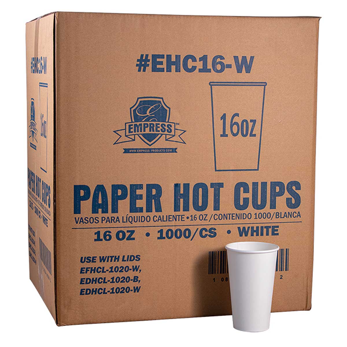 Empress White Paper Hot Cup