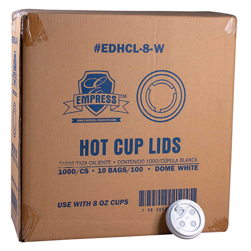 Empress Dome Lid for 8 oz Paper Hot Cup