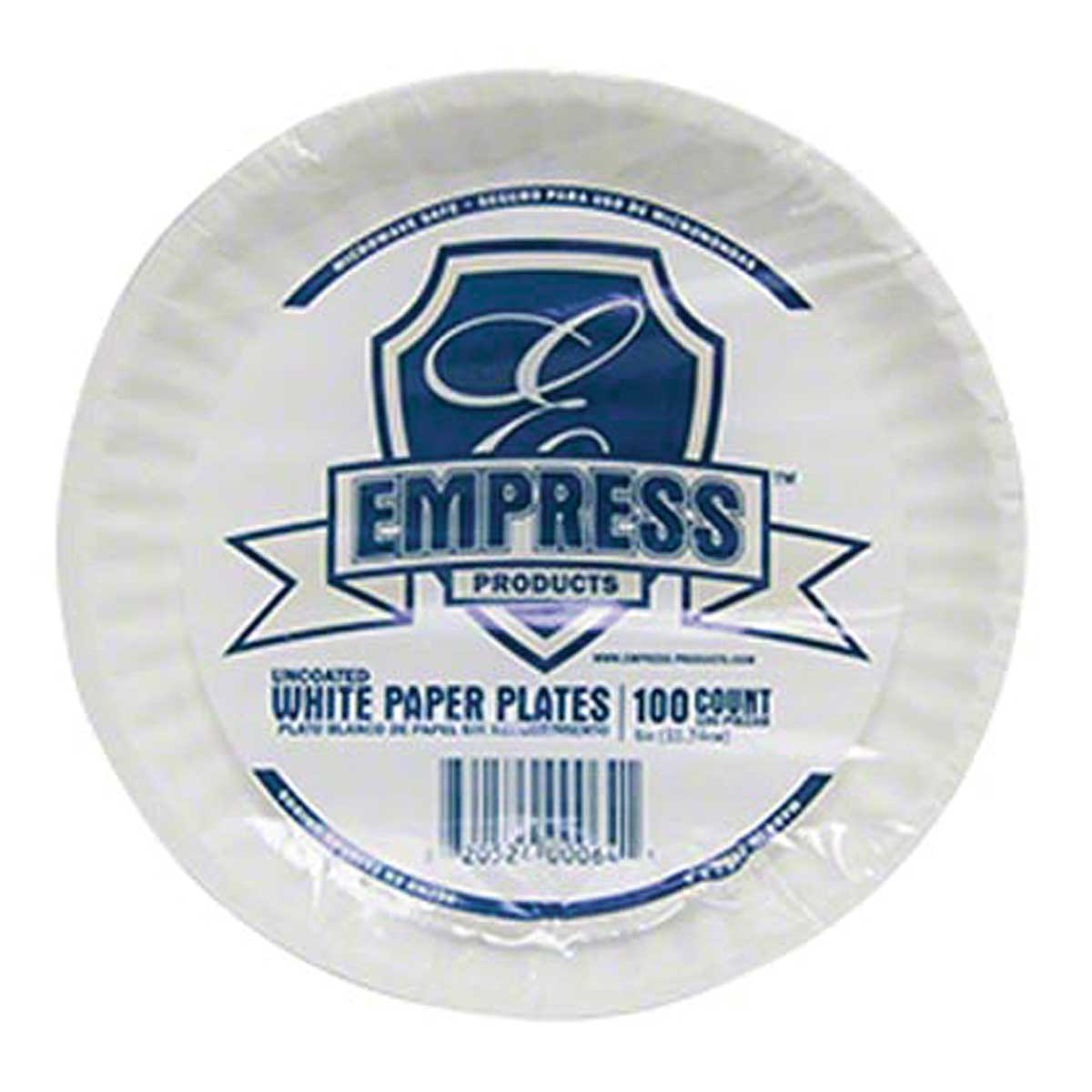 Empress Uncoated Paper Plate