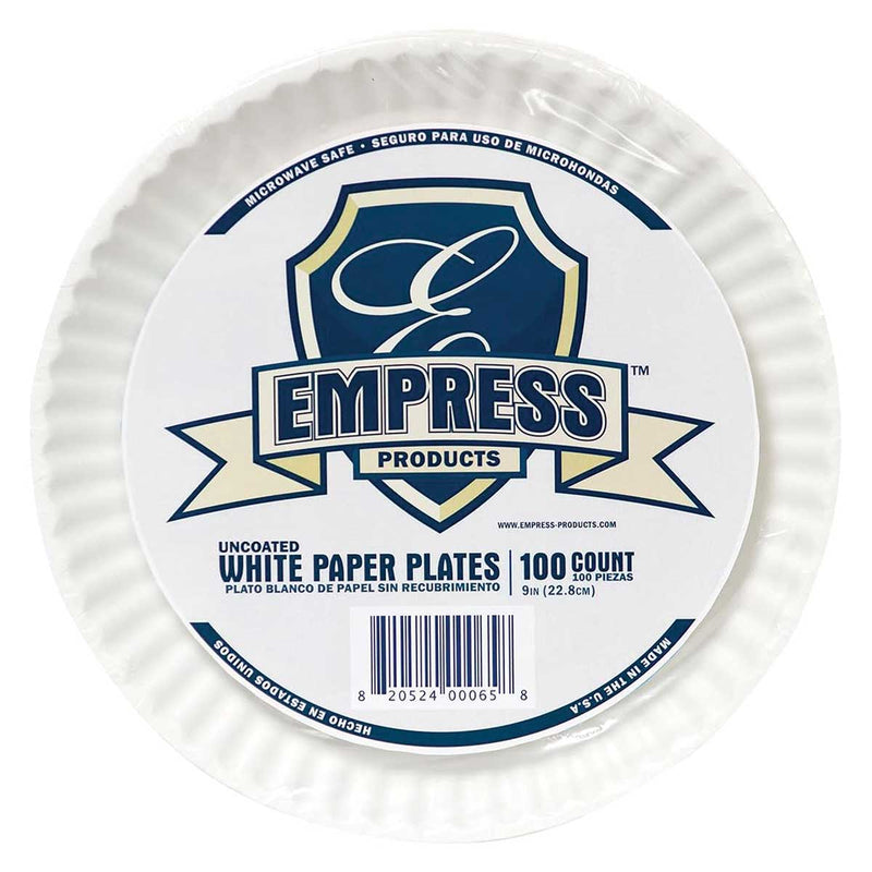 Empress Uncoated Paper Plate