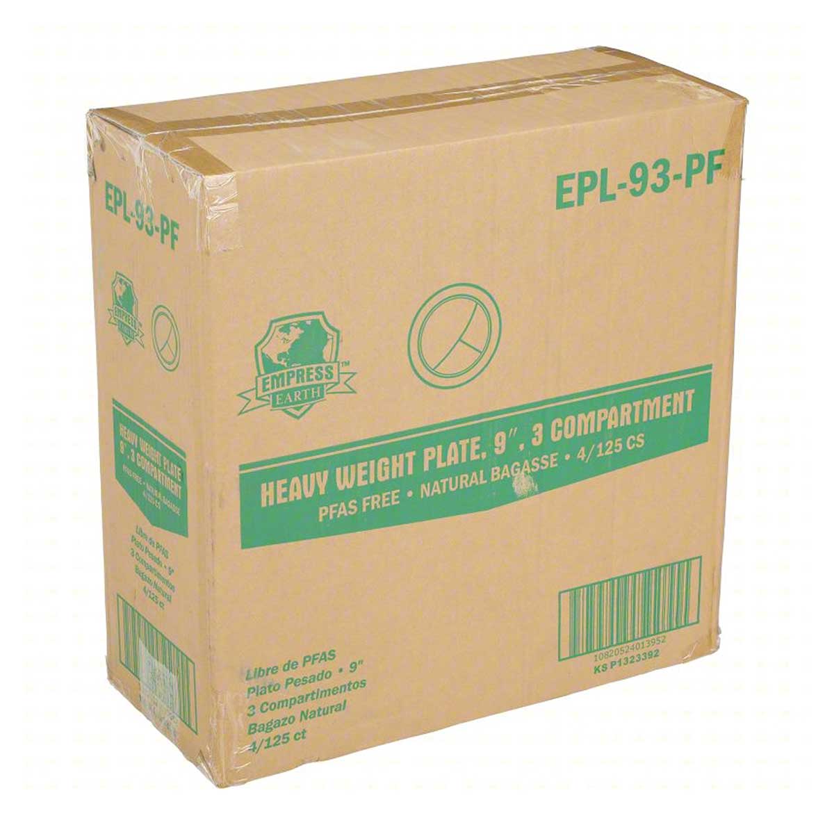 Empress Earth Heavy Weight 3-Compartment Molded Fiber Plates