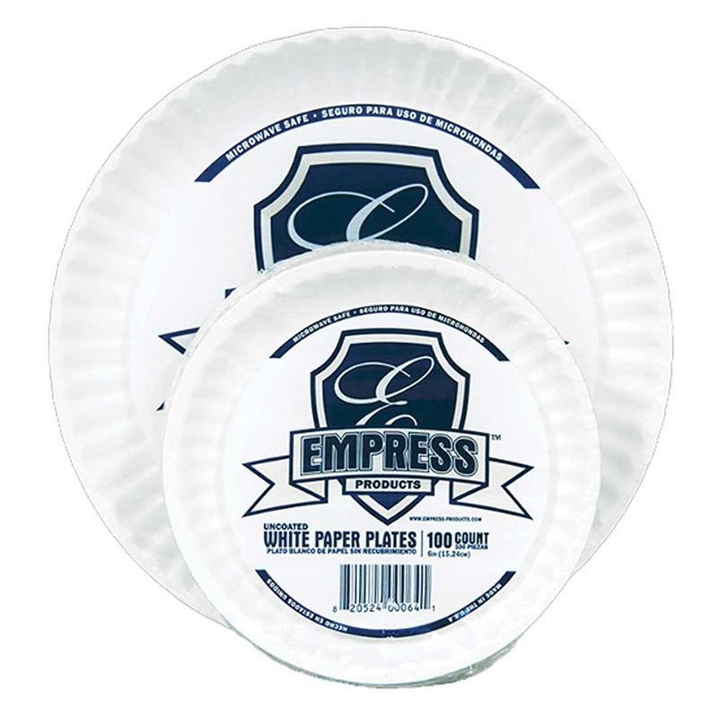 Empress Uncoated Paper Plate