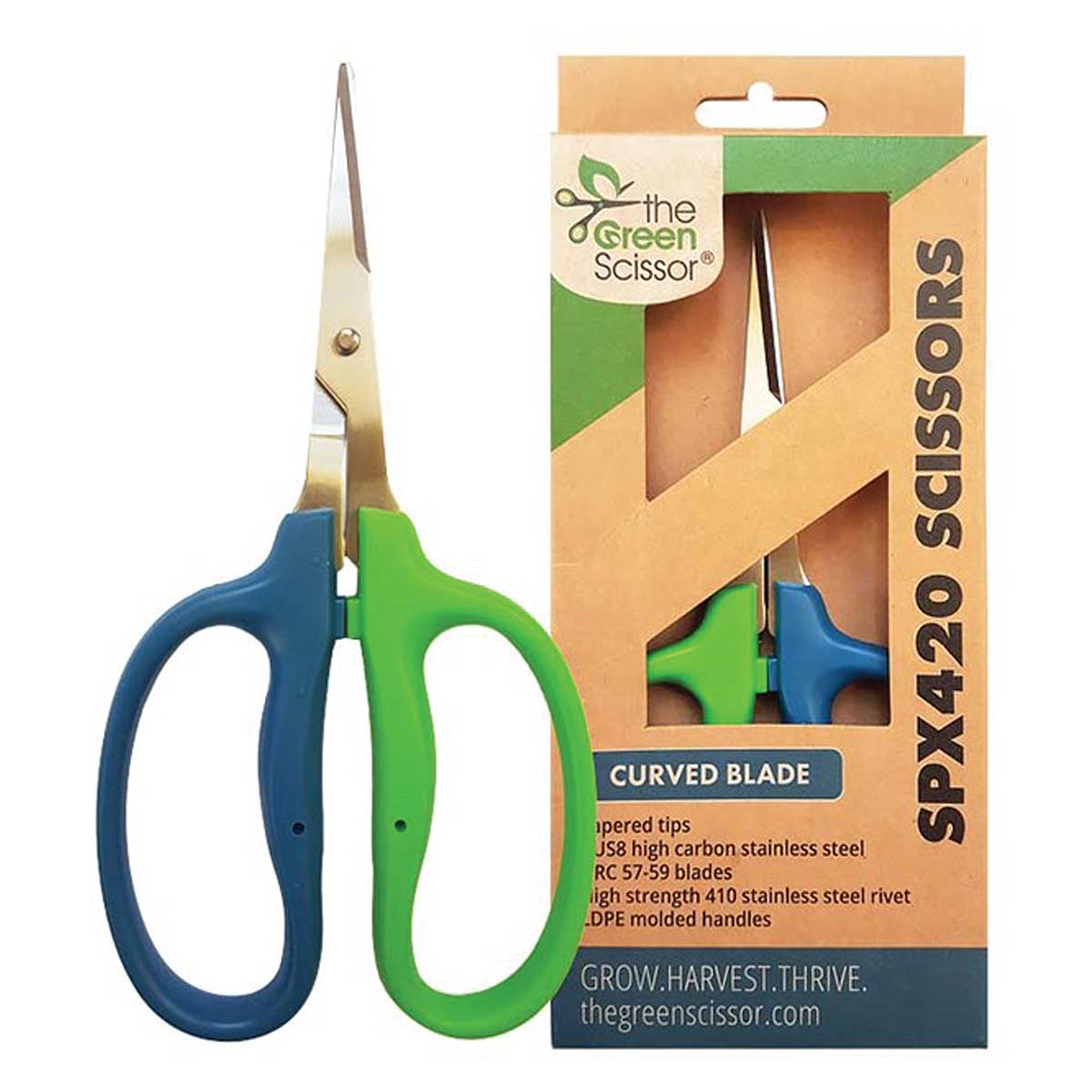 Green Scissor SPX420 Uncoated Scissors | Curved