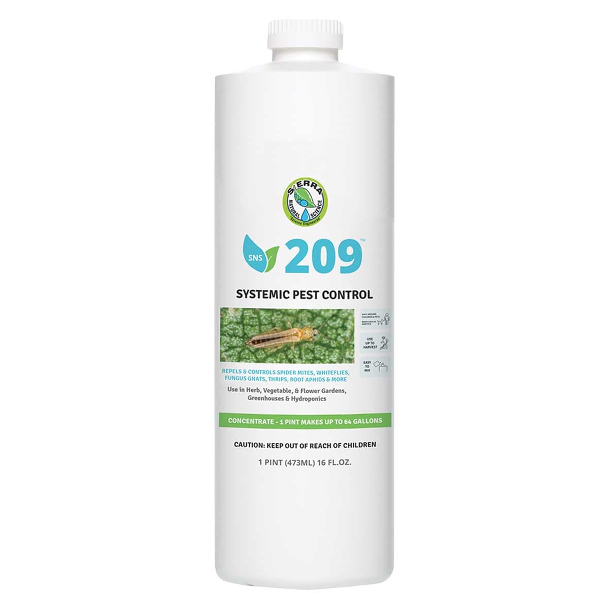 SNS 209 Systemic Pest Control Concentrate - OMRI Listed