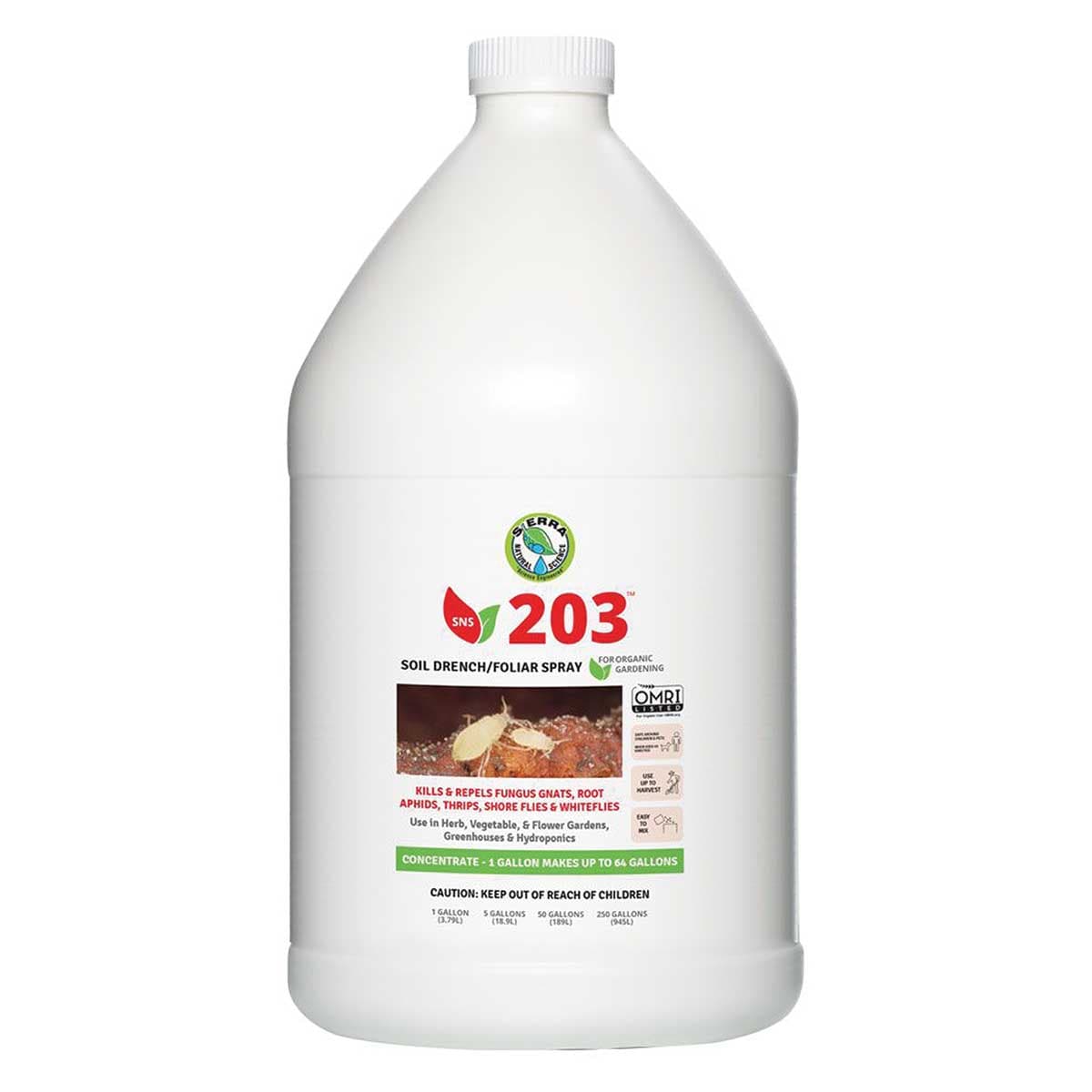 Sierra Natural Science 203 Soil Drench & Foliar Pesticide Spray Concentrate