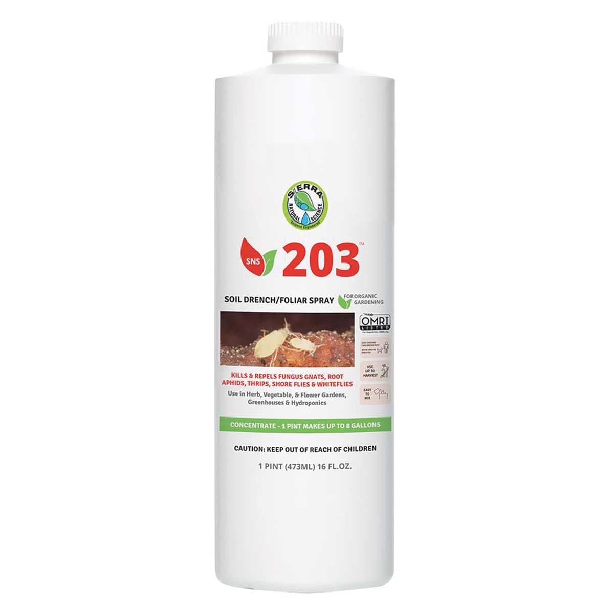 Sierra Natural Science 203 Soil Drench & Foliar Pesticide Spray Concentrate