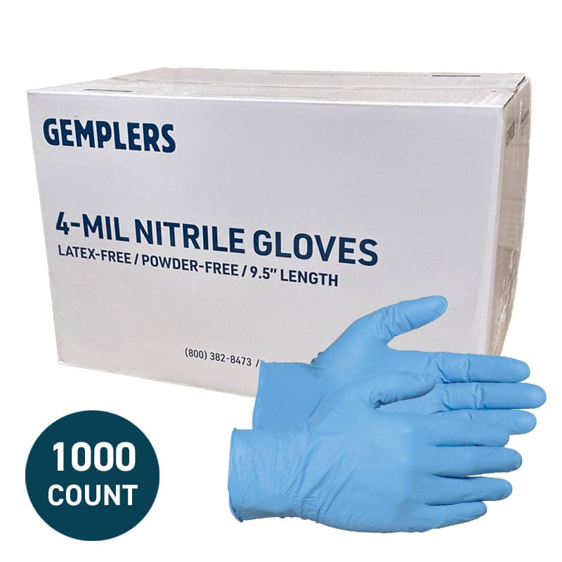 Gemplers 4-mil Nitrile Gloves | Case of 10 boxes