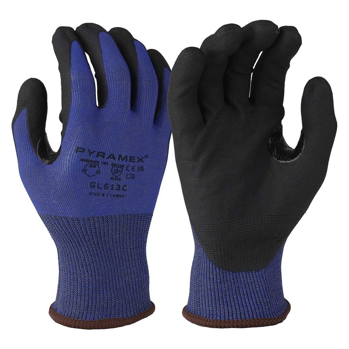 Pyramex GL613C Micro-Foam Nitrile Coated A4 Cut-Resistant Gloves