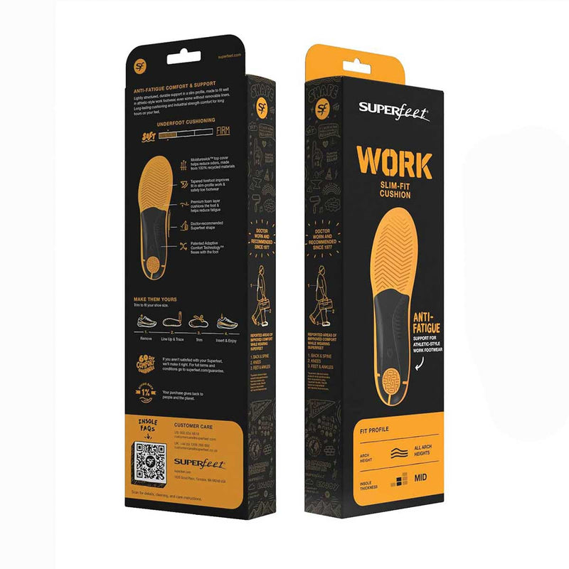 SuperFeet Work Slim-Fit Cushion Insoles