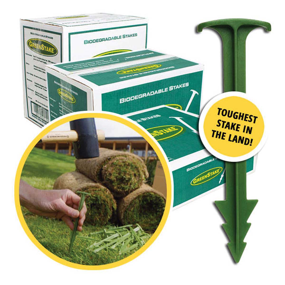 GreenStake 4" Biodegradable Stakes | 500 Count