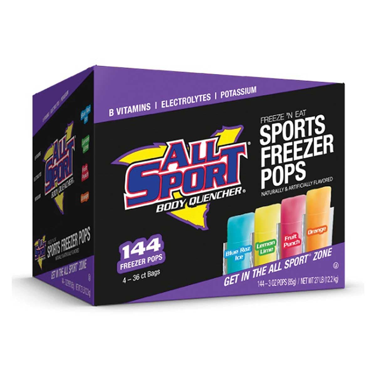 All Sport Freezer Pops | 144 Count