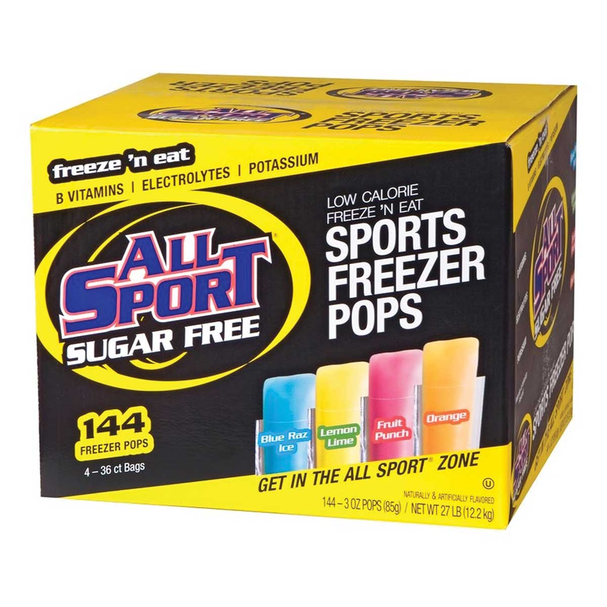 All Sport Sugar-Free Freezer Pops | 144 Count