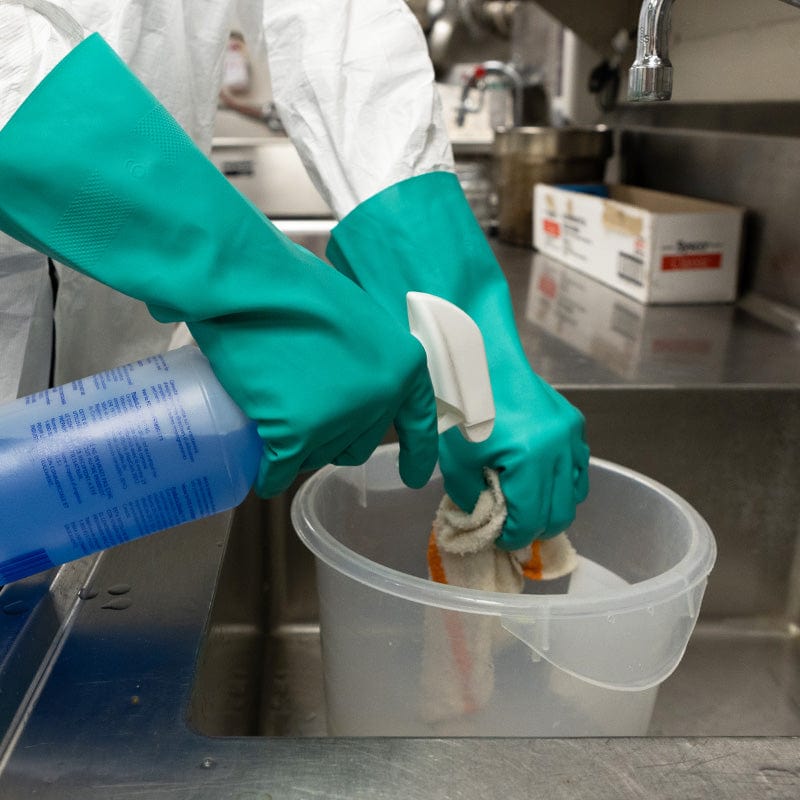 Bulk 15-mil Chemical Resistant Nitrile Gloves, Unlined, Size 9 | 144 Pairs