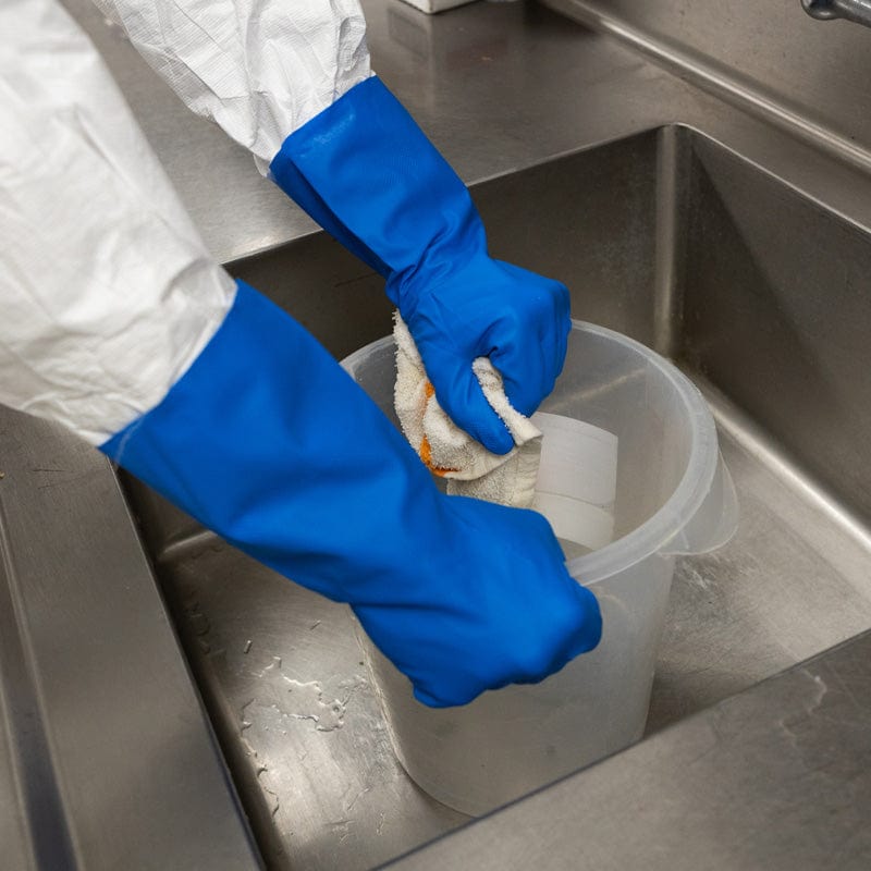 11-mil Flock-Lined Chemical Resistant Nitrile Gloves | 12 Pairs