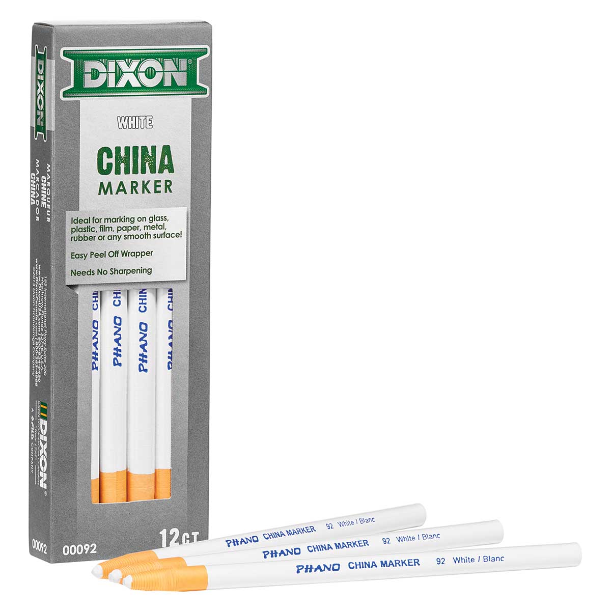 Dixon Phano China Markers | 12 Pk