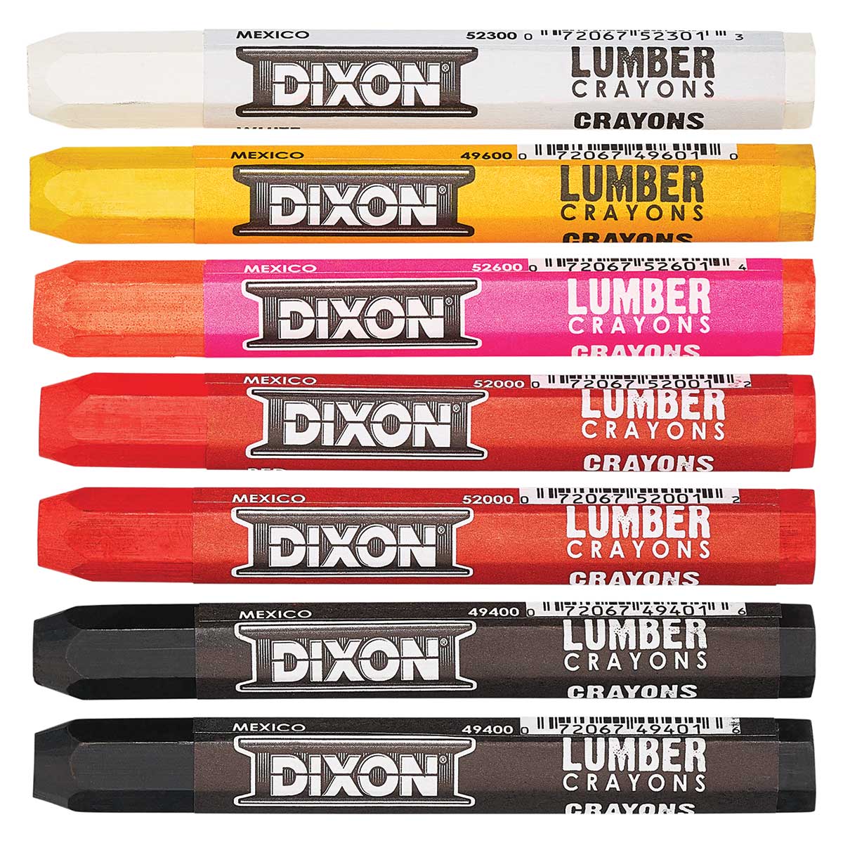 Dixon Industrial Lumber Crayons | 12 Pk