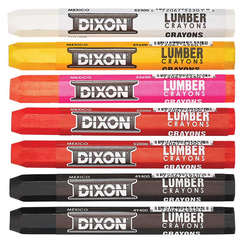 Dixon Industrial Lumber Crayons | 12 Pk