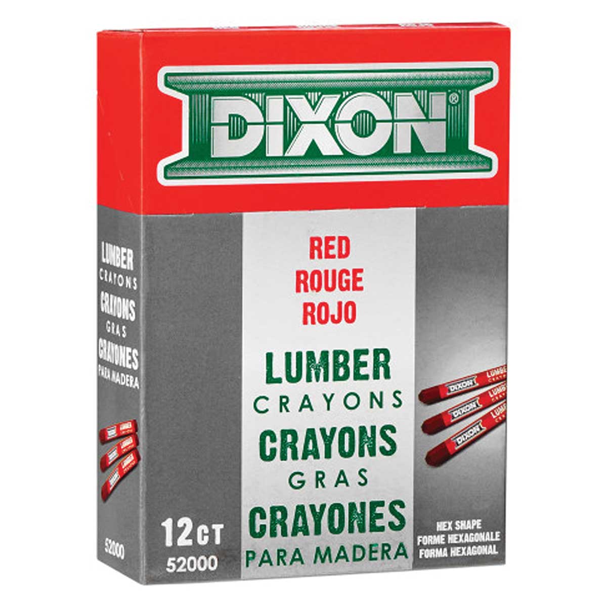 Dixon Industrial Lumber Crayons | 12 Pk