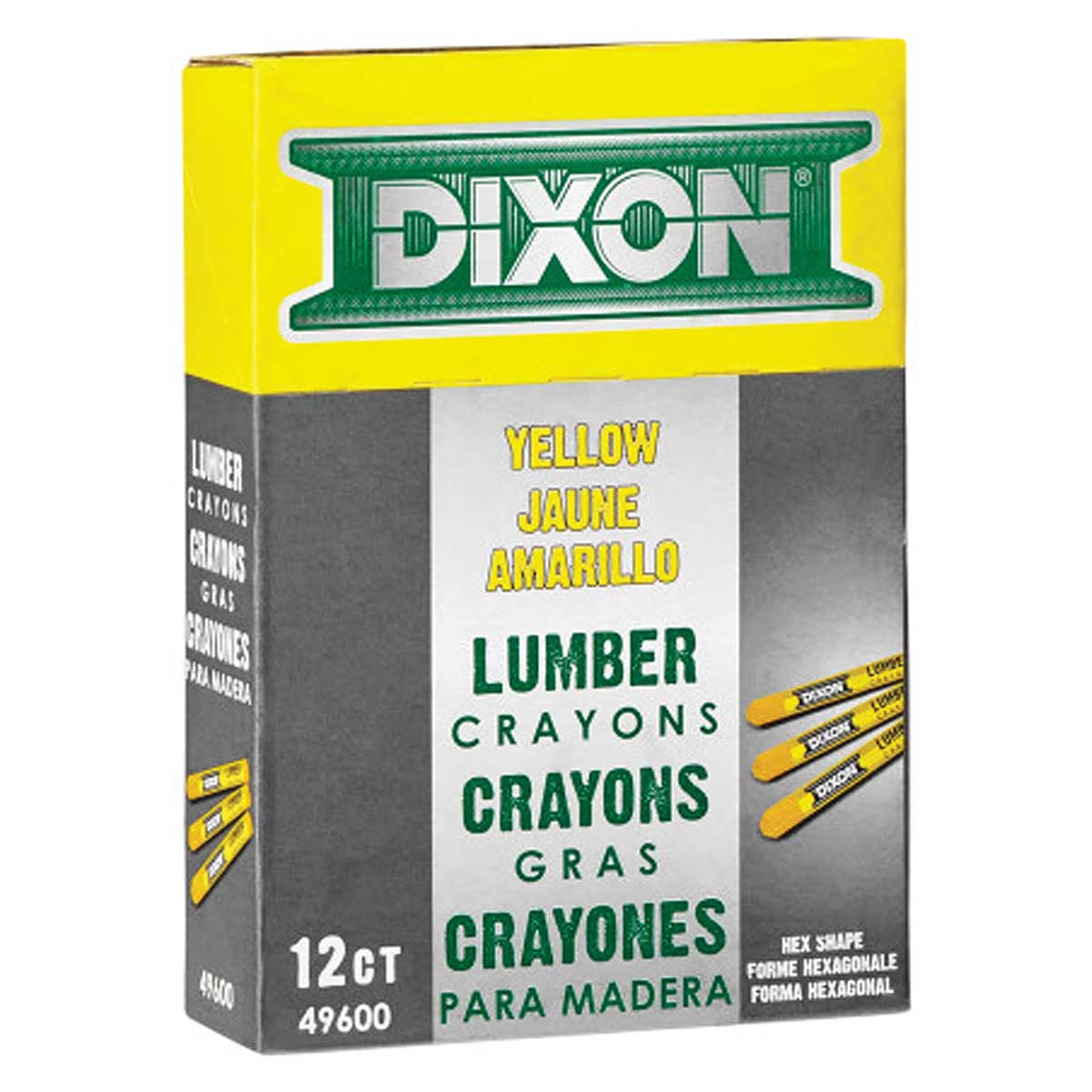 Dixon Industrial Lumber Crayons | 12 Pk
