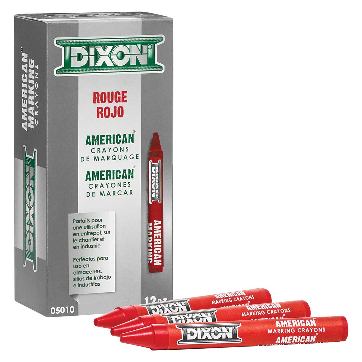 Dixon Industrial Marking Crayons | 12 Pk