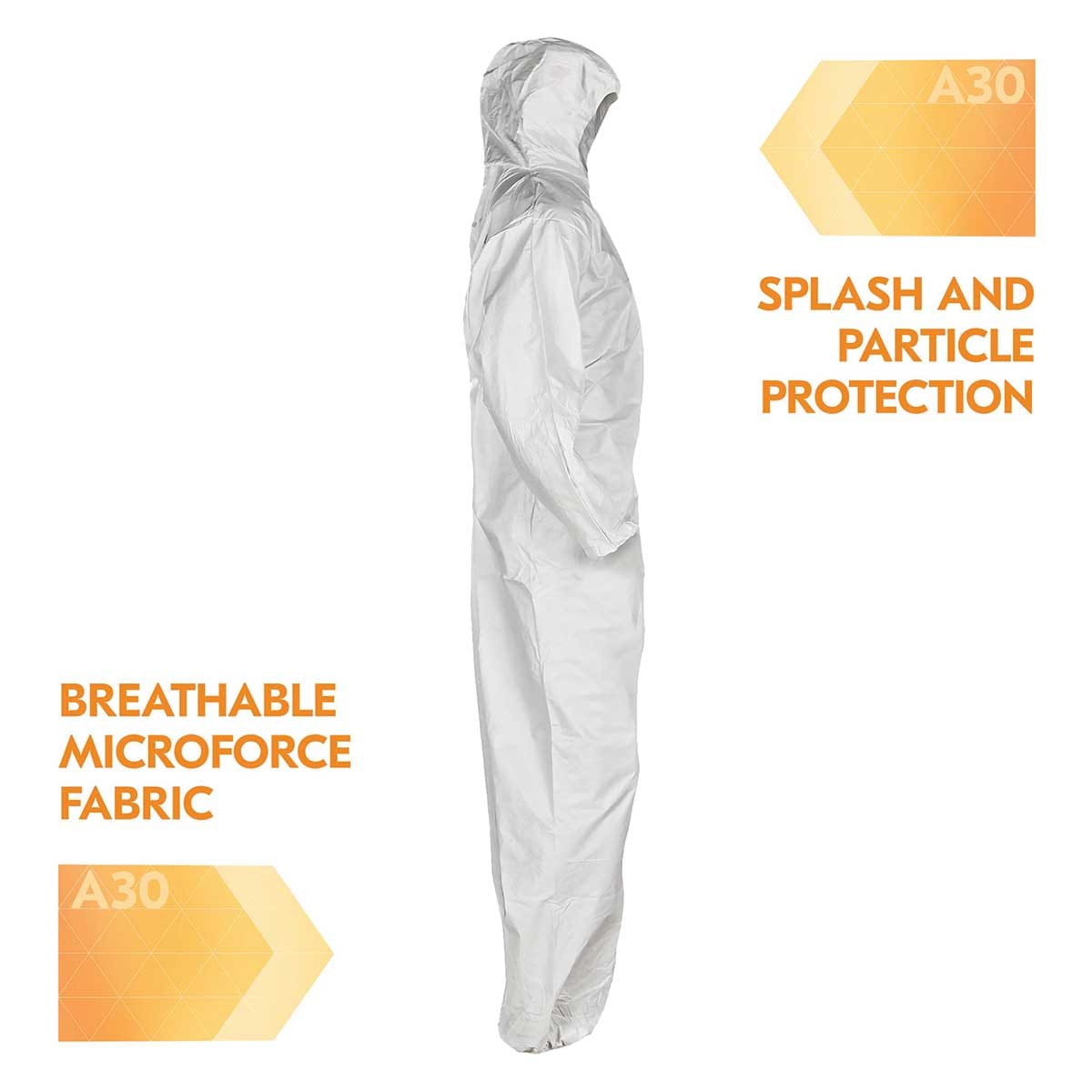 KleenGuard A30 Splash and Particle Protection Hooded Coveralls | 25 Pk