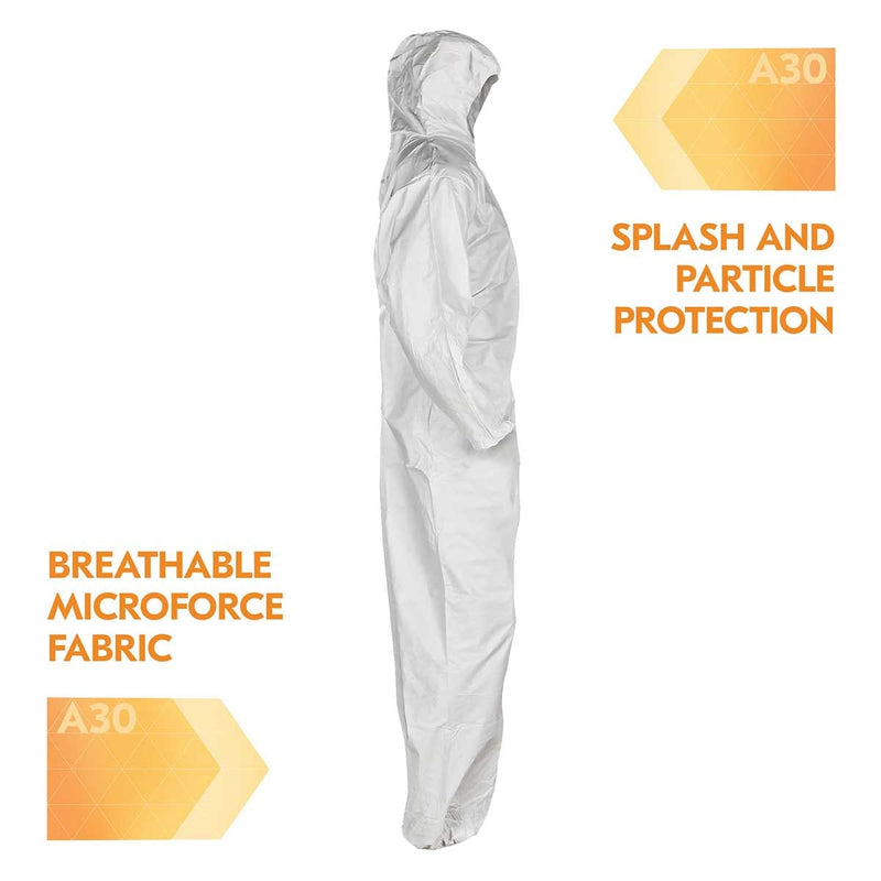 KleenGuard A30 Splash and Particle Protection Hooded Coveralls | 25 Pk