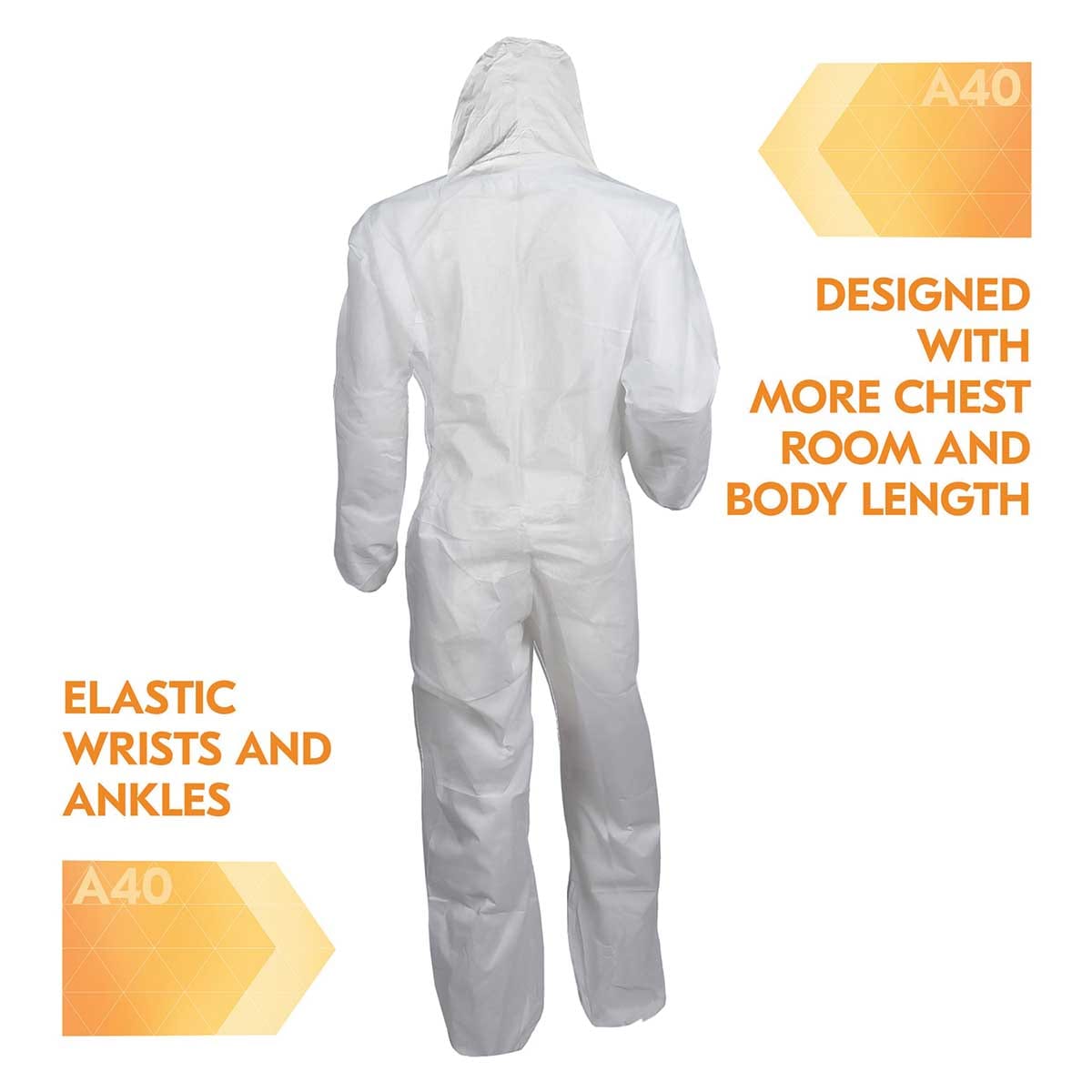 KleenGuard A40 Liquid and Particle Protection Hooded Coveralls | 25 Pk