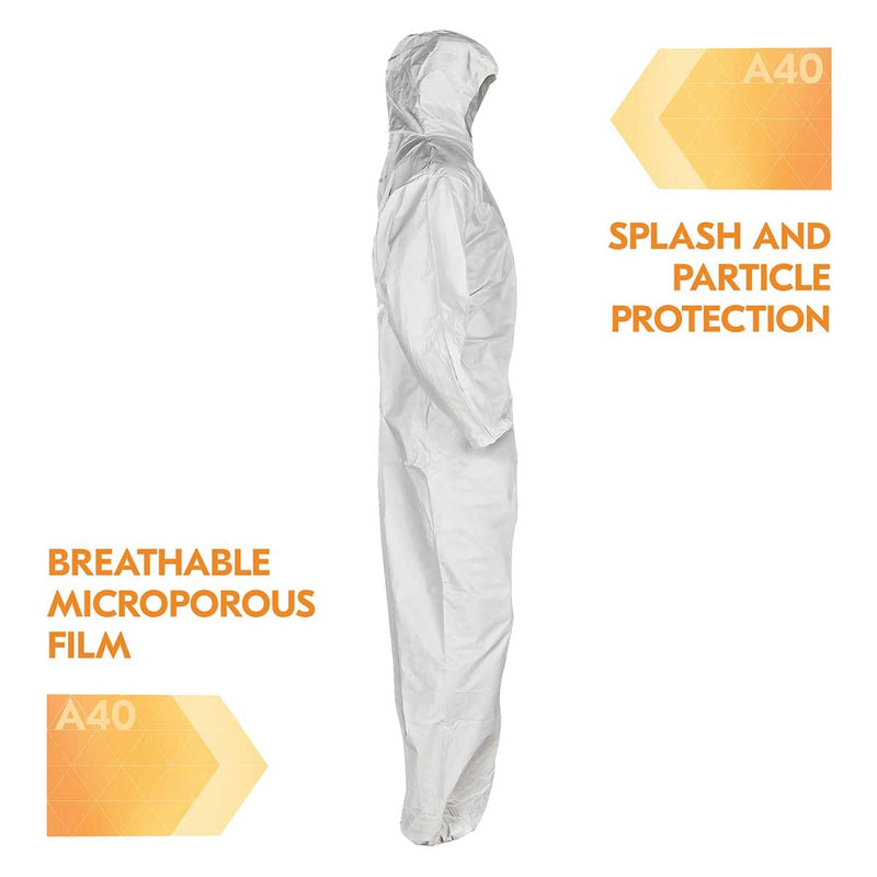 KleenGuard A40 Liquid and Particle Protection Hooded Coveralls | 25 Pk