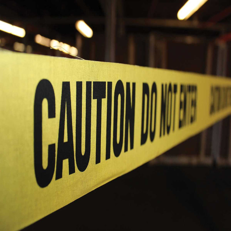 Repulpable Barricade Tape, 2"W x 135' L