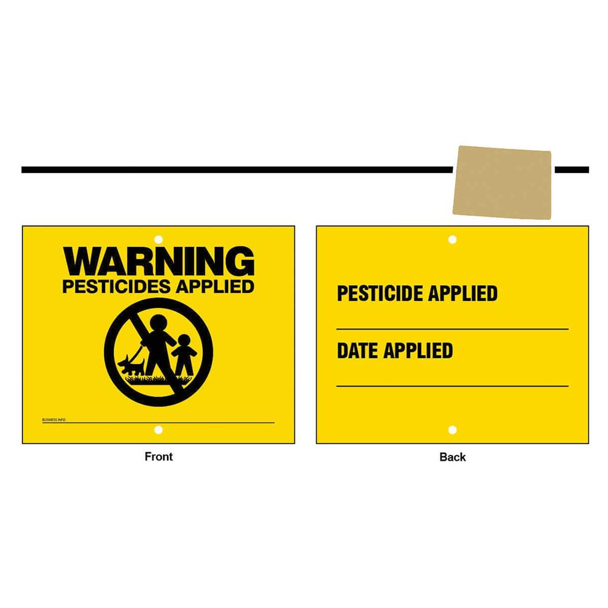 State Specific Pesticide Signs, Sign Only