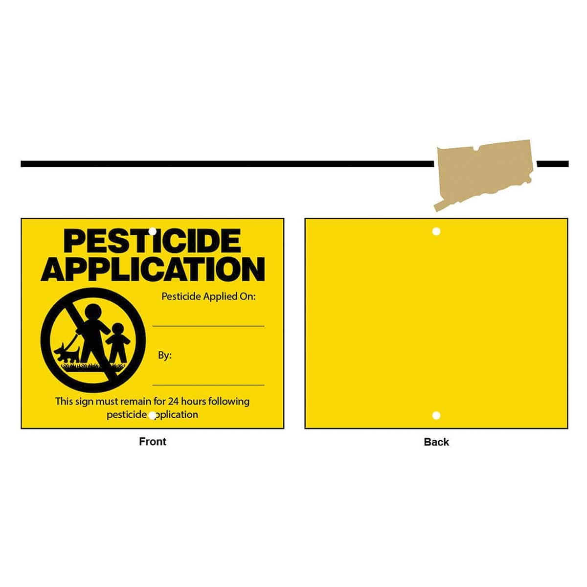 State Specific Pesticide Signs, Sign Only