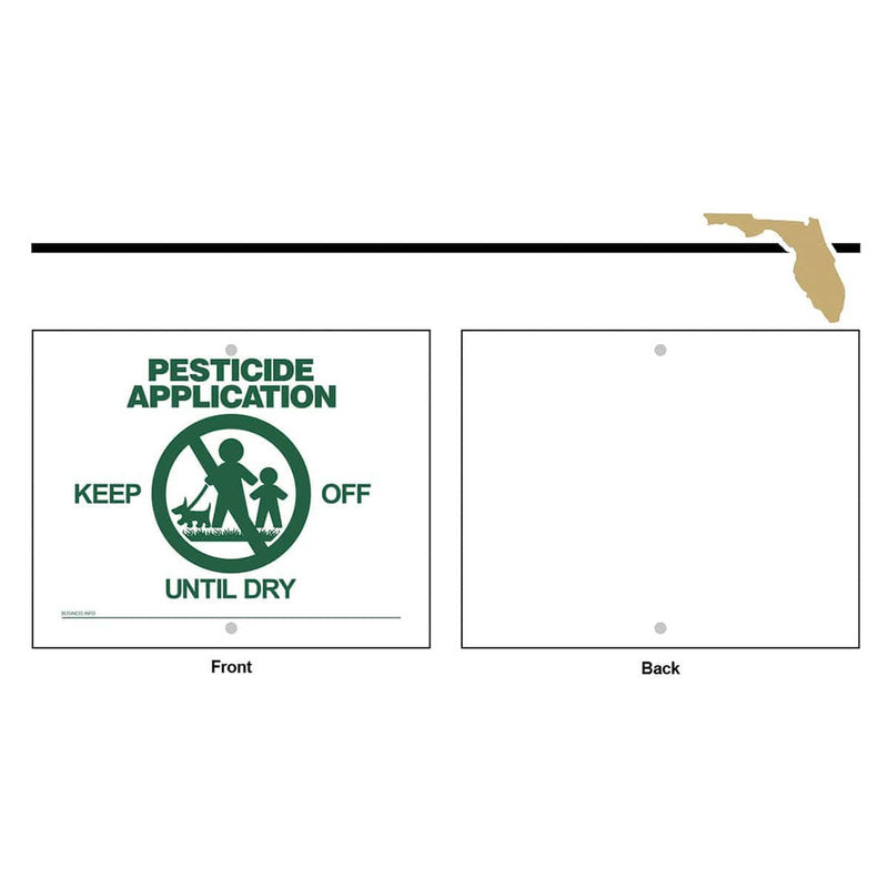 State Specific Pesticide Signs, Sign Only