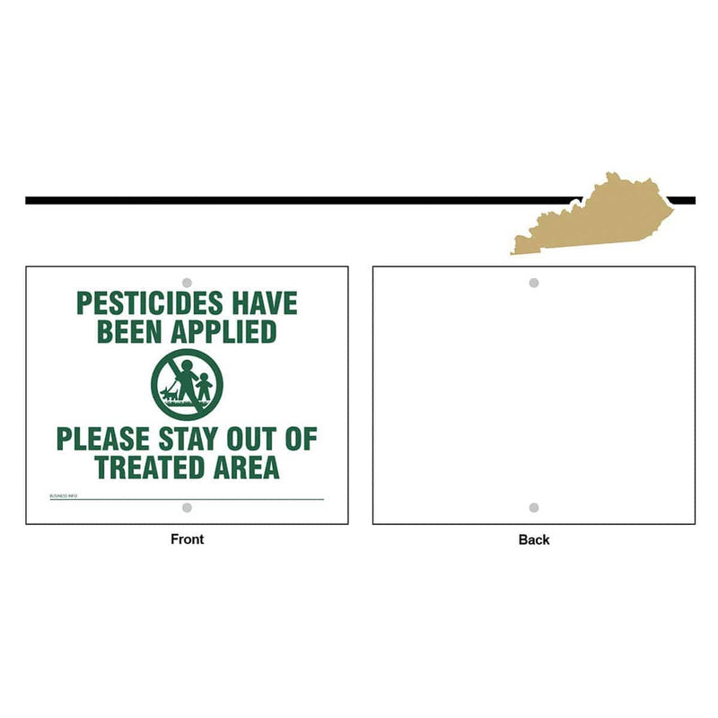 State Specific Pesticide Signs, Sign Only