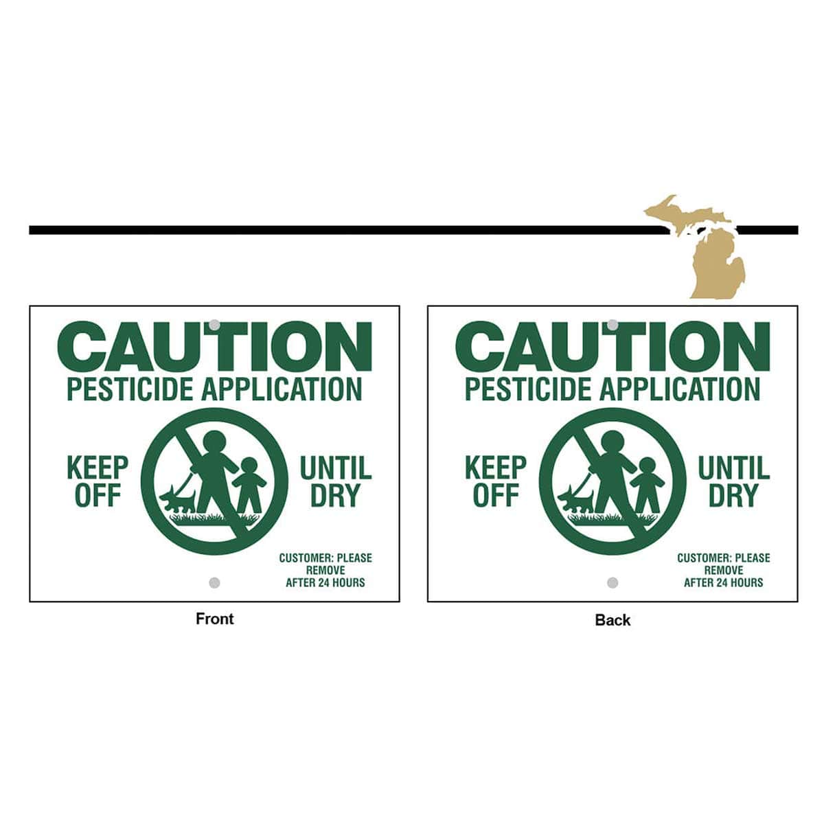 State Specific Pesticide Signs, Sign Only